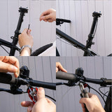 Adjustable ZOOM SPD-801 Dropper Seatpost with 100mm Travel and Thumb Remote Lever - External Cable 30.9mm Diameter - Rear View