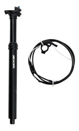 Adjustable ZOOM SPD-802 Dropper Seatpost with Internal Cable - 27.2mm Diameter, 80mm Travel, Remote Lever Control