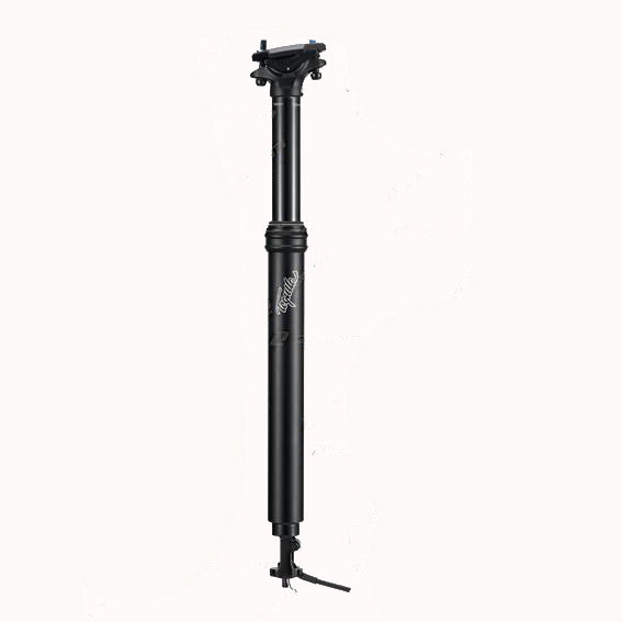 Adjustable ZOOM SPD-802 Dropper Seatpost with Internal Cable - 27.2mm Diameter, 80mm Travel, Remote Lever Control