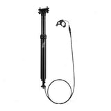 Adjustable ZOOM SPD-802 Dropper Seatpost with Internal Cable - 27.2mm Diameter, 80mm Travel, Remote Lever Control