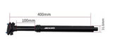 Adjustable ZOOM Mountain Bike Dropper Seatpost - 31.6mm Diameter, 100mm Travel with Internal Cable Routing - 45-Degree Angle