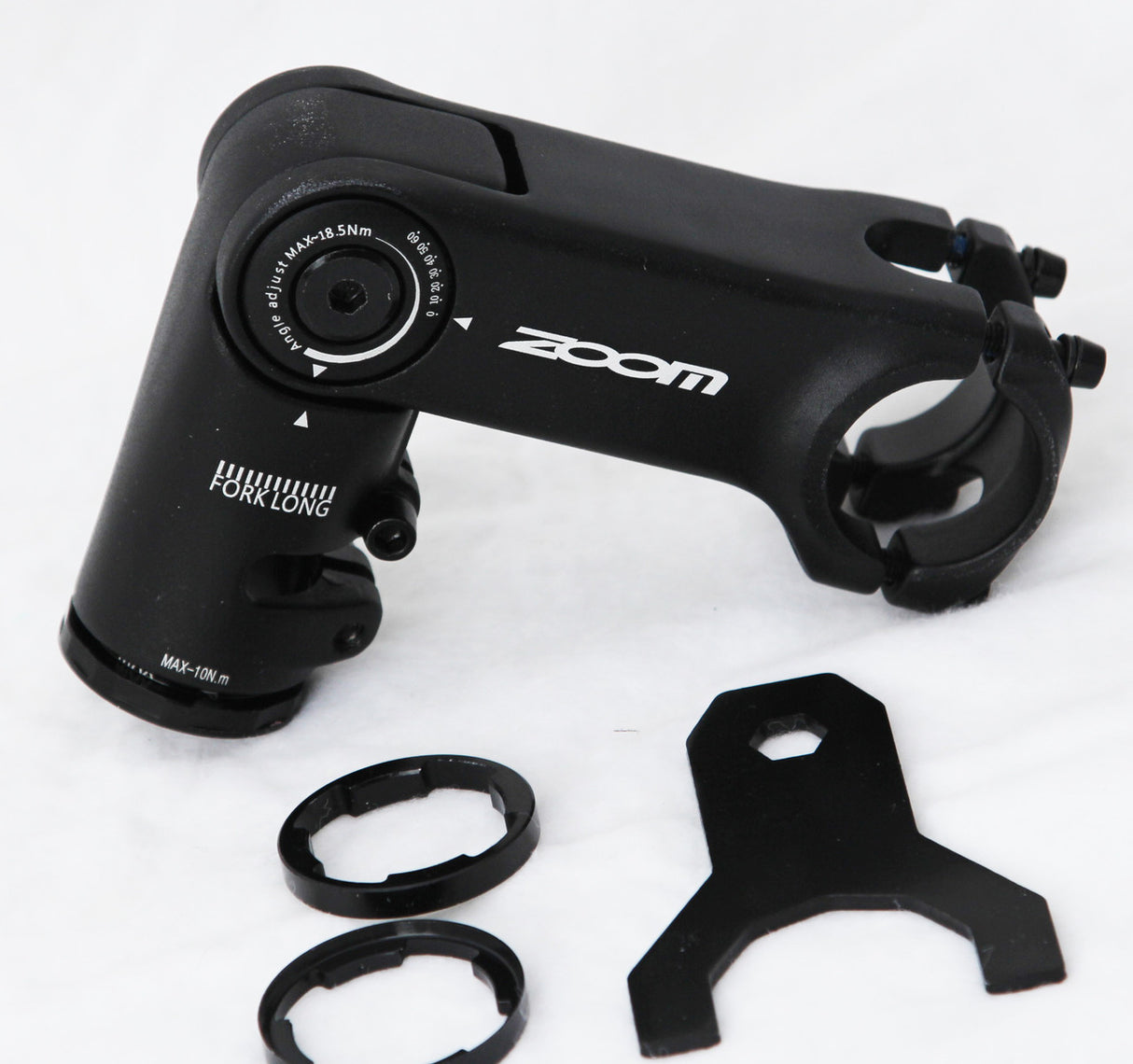 ZOOM TDS-D616 Adjustable MTB Stem with Cable Integration - 31.8mm, Black