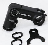 ZOOM TDS-D616 Adjustable MTB Stem with Cable Integration - 31.8mm, Black - Side View