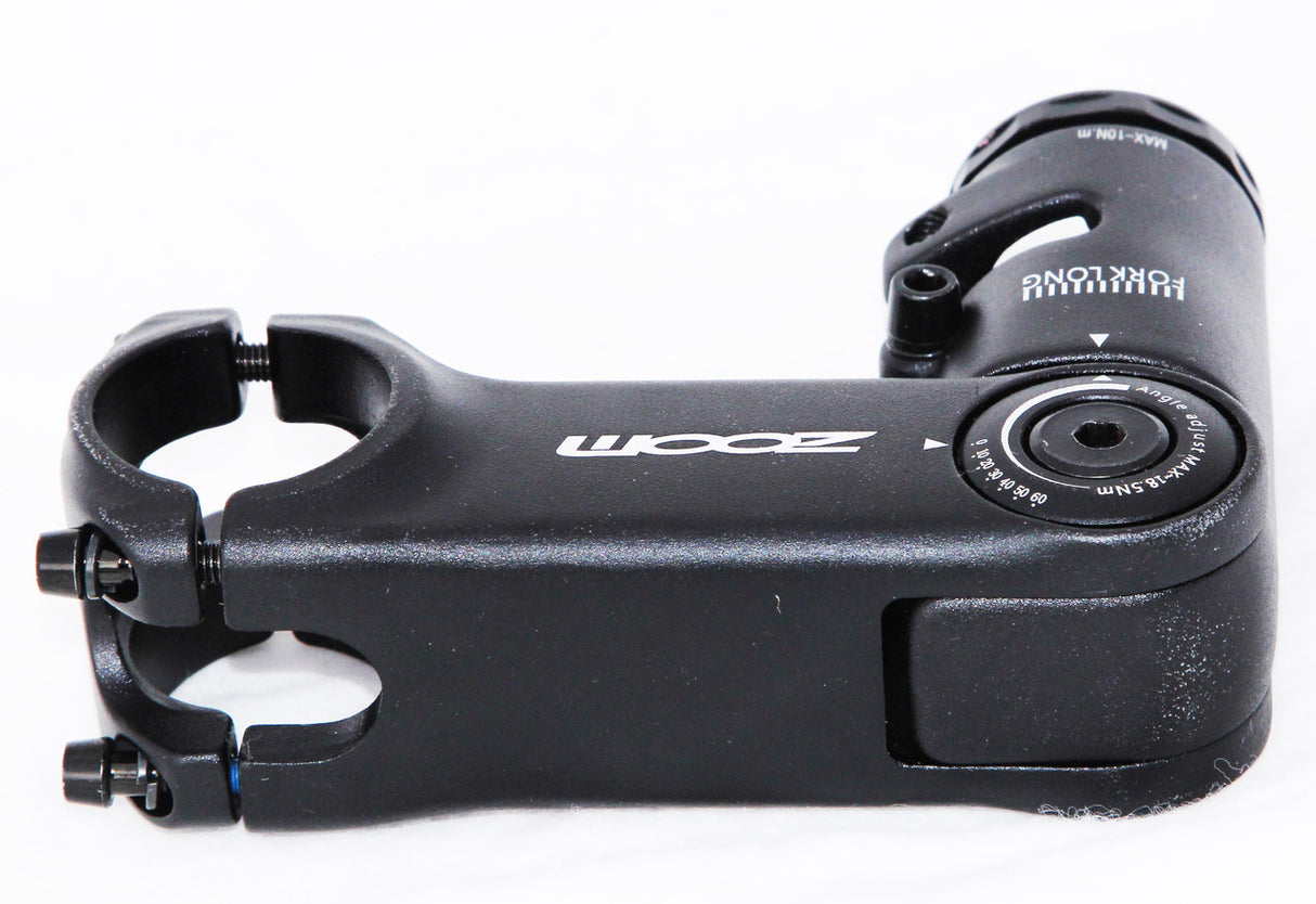 ZOOM TDS-D616 Adjustable MTB Stem with Cable Integration - 31.8mm, Black