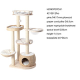 HONEYPOTCAT Cosy Woven Cat Perch - 141.5cm - 45-Degree Angle