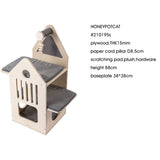 HONEYPOTCAT Cosy Cat Villa - 87.5cm - Side View