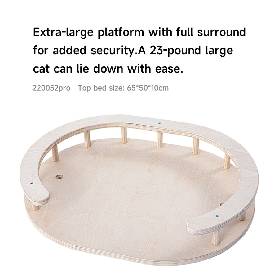 HONEYPOTCAT Majestic Reinforced Multi-Level Cat Tree With Hammock - 168cm