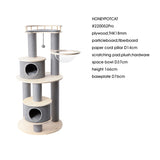 HONEYPOTCAT Majestic Reinforced Multi-Level Cat Tree  - 165cm