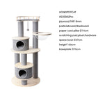 HONEYPOTCAT Majestic Reinforced Multi-Level Cat Tree - 165cm