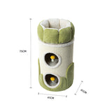 HONEYPOTCAT Arctic Snug Double Sisal Barrel  - 75cm - Top-Down View