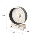 HONEYPOTCAT Fit & Fun Active Runner Wood Cat Wheel - Flex 93cm - Front View