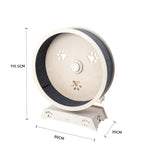 HONEYPOTCAT Fit & Fun Active Runner Wood Cat Wheel - Ultimate 119.5cm - Front View