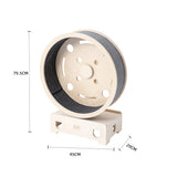 HONEYPOTCAT Fit & Fun Active Runner Wood Cat Wheel - Compact 79.5cm - Front View