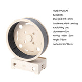 HONEYPOTCAT Fit & Fun Active Runner Wood Cat Wheel - Compact 79.5cm - Side View