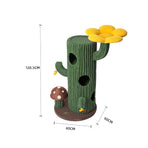 HONEYPOTCAT Solo Cactus Bloom Cat Tree - Green 120.5cm, image 2
