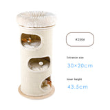 HONEYPOTCAT Cosy Sisal Barrel With Plush Top - Deluxe 115cm - Side View