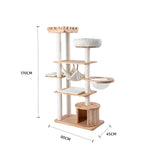 HONEYPOTCAT MZ Grand Elegance Cat Catsle With Space Capsule - 170cm - Front View