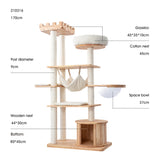 HONEYPOTCAT MZ Grand Elegance Cat Catsle With Space Capsule - 170cm - Side View