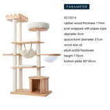 HONEYPOTCAT MZ Grand Elegance Cat Catsle With Space Capsule - 170cm - Top-Down View