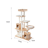 HONEYPOTCAT MZ Grand Elegance Cat Catsle With Space Capsule - PRO 176cm - Side View