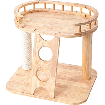 HONEYPOTCAT MZ Happy Steps Wooden Cat Tree - 53cm