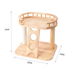 HONEYPOTCAT MZ Happy Steps Wooden Cat Tree - 53cm, image 4