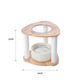 HONEYPOTCAT MZ Simple Joy Wood Cat Tower - Space Pod 52cm - Front View
