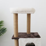 CATIO Deluxe Multi-Function Three-Level Dual Cat Scratching Tree 141cm - Side View