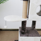 CATIO Deluxe Multi-Function Three-Level Dual Cat Scratching Tree 141cm - 45-Degree Angle