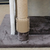 CATIO Deluxe Multi-Function Three-Level Dual Cat Scratching Tree 141cm - Rear View