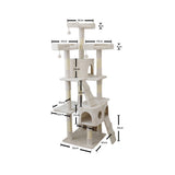 CATIO Tranquility Palace Scratching Post 50x50x171cm - Front View