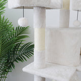 CATIO Tranquility Palace Scratching Post 50x50x171cm - Top-Down View