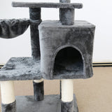 CATIO Chipboard Flannel Cat Scratching Tree - Abode 112cm - Rear View