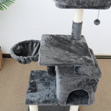 CATIO Chipboard Flannel Cat Scratching Tree - Abode 112cm - Low Angle