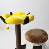 CATIO Cat House With Enchanted Flower Cat Scratching Tree - Top-Down View