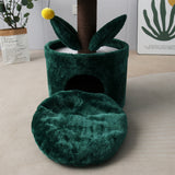 CATIO Bucket Cat House With Enchanted Flower Cat Tree - Side View