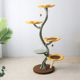 CMISSTREE 5-Level Sunflower Cat Tree - Front View