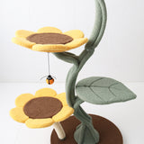 CMISSTREE 5-Level Sunflower Cat Tree - Side View