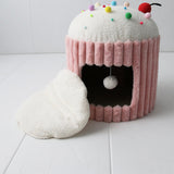 CATIO Pink Cupcake Cat House - Side View