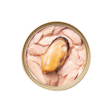 CAT FOREST Premium Tuna White Meat With Mussel In Gravy Cat Canned Food 85G X 24 - Side View