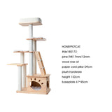 HONEYPOTCAT Elegant Wood Retreat - 146cm - Front View