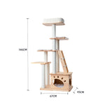HONEYPOTCAT Elegant Wood Retreat - 146cm