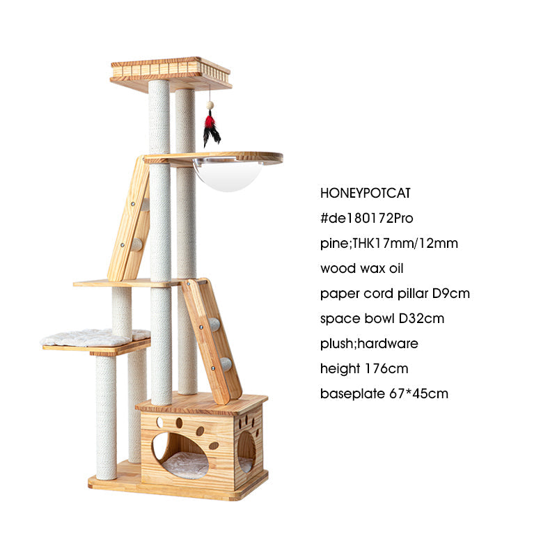 HONEYPOTCAT Majestic Wood Retreat - 176cm