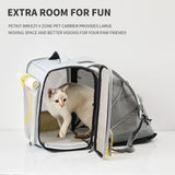 PETKIT Breezy xZONE Pet Carrier - Blue - Low Angle