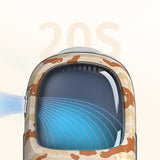 PETKIT Breezy 2 - Smart Cat Backpack - Desert Camon - Top-Down View