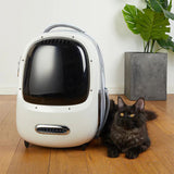 PETKIT Breezy 2 - Smart Cat Backpack - Creme White - Front View