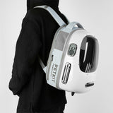 PETKIT Breezy 2 - Smart Cat Backpack - Creme White - Side View