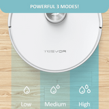 Tesvor S6 Turbo Robot Vacuum Cleaner Mop With Laser Navigation 4000Pa - Side View