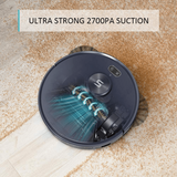 Tesvor S6+ Advanced Robot Vacuum Cleaner and Mop with 2700Pa Suction Power and Smart Laser Navigation - Front View
