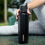 Corkcicle Sport Canteen - 600ml Gloss White - Top-Down View